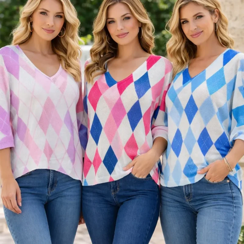 Diamond Print V Mesh Fine Knit